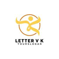 letra vk logotipo vetor