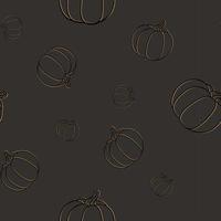 padrão perfeito para abóboras de halloween em um fundo cinza escuro vetor