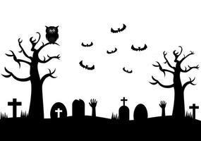 ilustração da página de destino do fundo da festa da noite de halloween vetor