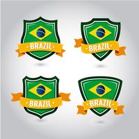 Emblema da bandeira do Brasil vetor