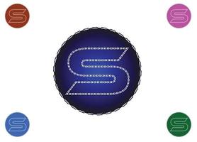logotipo da letra s e modelo de design de ícone vetor