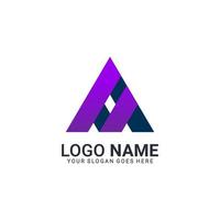 carta abstrata moderna um design de logotipo. design de logotipo editável vetor