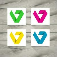 Conceito abstrato do logotipo vetor