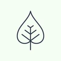 modelo de logotipo de ícone de folha, usado para meio ambiente e plantas. vetor