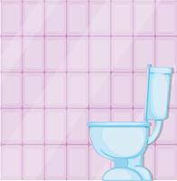 Um vaso sanitário no banheiro vetor