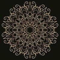 ornamento de mandala ou design de fundo de flores. vetor