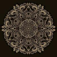 ornamento de mandala ou design de fundo de flores. vetor