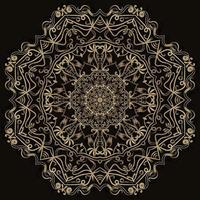 ornamento de mandala ou design de fundo de flores. vetor