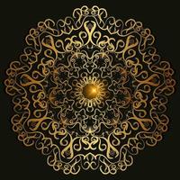 ornamento de mandala ou design de fundo de flores. vetor