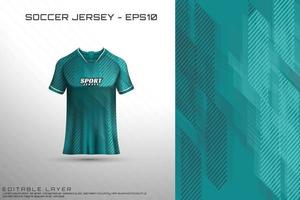 jérsei de esportes e t-shirt modelo esportes jersey design vetor maquete.