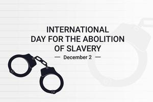 ilustração vetorial gráfico do dia internacional para a abolição da escravatura vetor