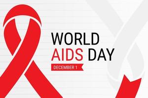 gráfico de ilustração vetorial do dia mundial da aids vetor