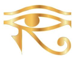 símbolo da ilustração vetorial do antigo Egito isolado no fundo branco vetor