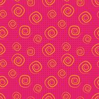 belo padrão abstrato sem costura estilo de objeto de linha espiral colorida, cor rosa, design gráfico de vetor de fundo repetido decorativo