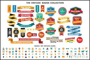 Vintage Retro Vector Logo para banner