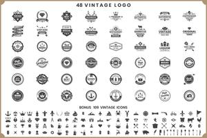 Vintage Retro Vector Logo para banner