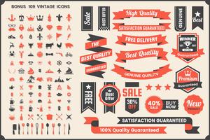 Vintage Retro Vector Logo para banner