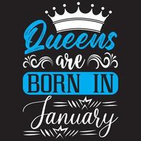 rainhas nascem em janeiro vetor