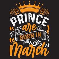 príncipe nasce em março vetor