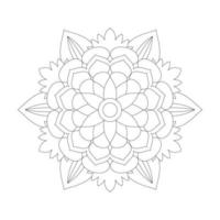 mandala floral facilmente editável e redimensionável vetor