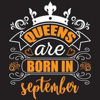 rainhas nascem em setembro vetor