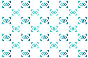 fundo de padrão de digitalização de olhos abstrato vetor