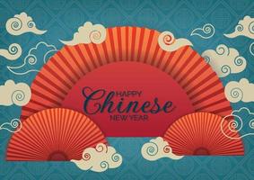 lindo vetor oriental para banner de ano novo chinês