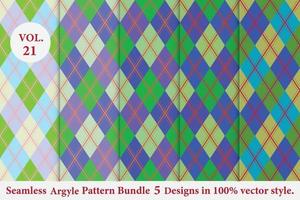 pacote de padrão xadrez 5 designs vol.53 vetor de búfalo, papel de parede de fundo de tecido tartan