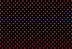 padrão de vetor laranja escuro com símbolo de cartas.