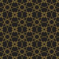 gráfico de vetor padrão sem costura de conceito islâmico geométrico de luxo