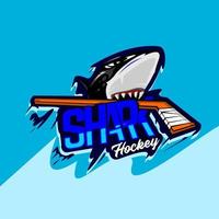 esporte de logotipo de mascote de tubarão, ilustração de vetor de tubarão
