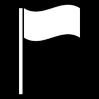 ícone de bandeira cor branca vetor