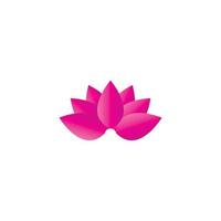 ícone de modelo de logotipo de design de flores de lótus de vetor de beleza