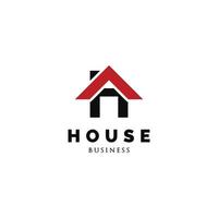 letra inicial h inspiração de design de logotipo de ícone de casa vetor