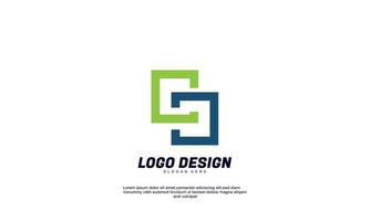modelo de design de logotipo de ideia de produtividade de negócios de finanças de economia criativa abstrata de estoque vetor
