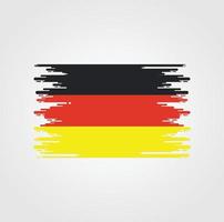 bandeira da alemanha com design de estilo pincel aquarela vetor