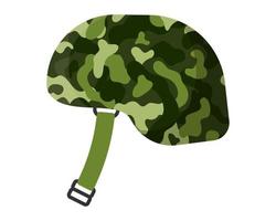 uniforme de soldado, capacete militar de camuflagem caqui verde oliva ou boné para proteger a cabeça. vetor