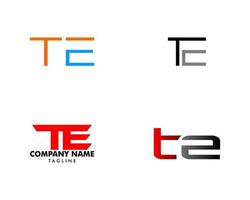 conjunto de vetor de logotipo de design de letra inicial