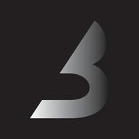 vetor de design de logotipo letra b