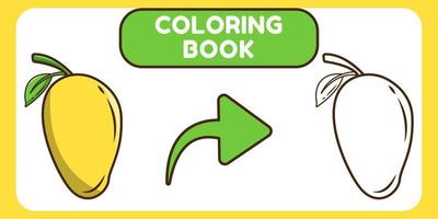 livro de colorir de desenho animado desenhado à mão de manga bonito para crianças vetor