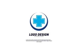 ilustração de estoque logotipo de ideia criativa abstrata farmácia médica para empresa saudável e modelo de design de negócios vetor