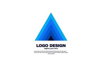 modelo de design de logotipo de negócios de empresa de marca atraente abstrato simples de estoque vetor