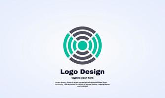 ícone de logotipo moderno abstrato do vetor de design de sinal sem fio