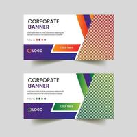 design profissional de banners de negócios corporativos vetor