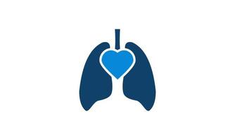 vetor de estoque pulmões amor logotipo designs conceito vetor pulmões amor logotipo modelo de logotipo de cuidados pulmonares