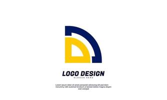 logotipo de ideia de forma abstrata de vetor de estoque moderno para modelo de design de coleções de negócios e empresas