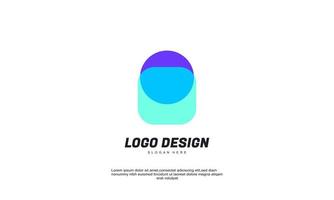 estoque vetor abstrato serviço squere círculo logotipo e modelo corporativo de negócios design de logotipo ilustração vetorial colorido