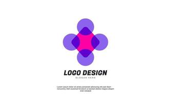 retângulo de serviço abstrato e logotipo de círculo negócios modelo de construção corporativa logotipo design ilustração vetorial colorido vetor