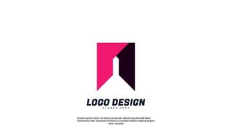 logotipo da letra inicial do vetor de ações n design de vetores emblema abstrato designs logotipos de conceito logotipo