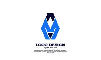 empresa corporativa de identidade atraente moderna abstrata e modelo de design de logotipo de negócios vetor